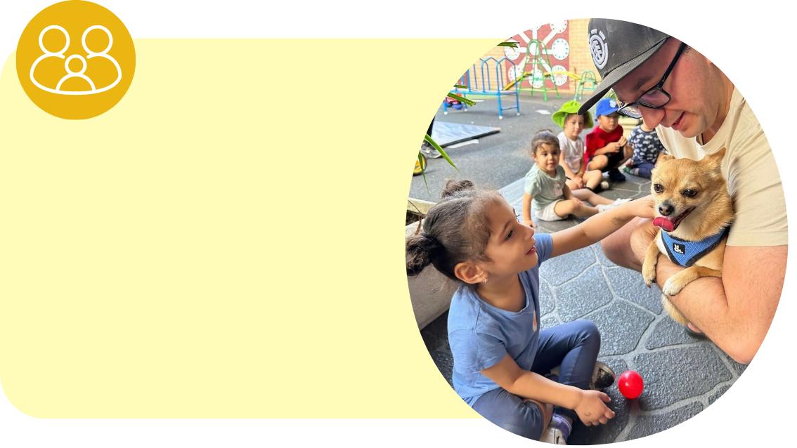 Cuddles 4 Kids Punchbowl school transition image showing preschool children working on drawing activities to prepare for local primary school